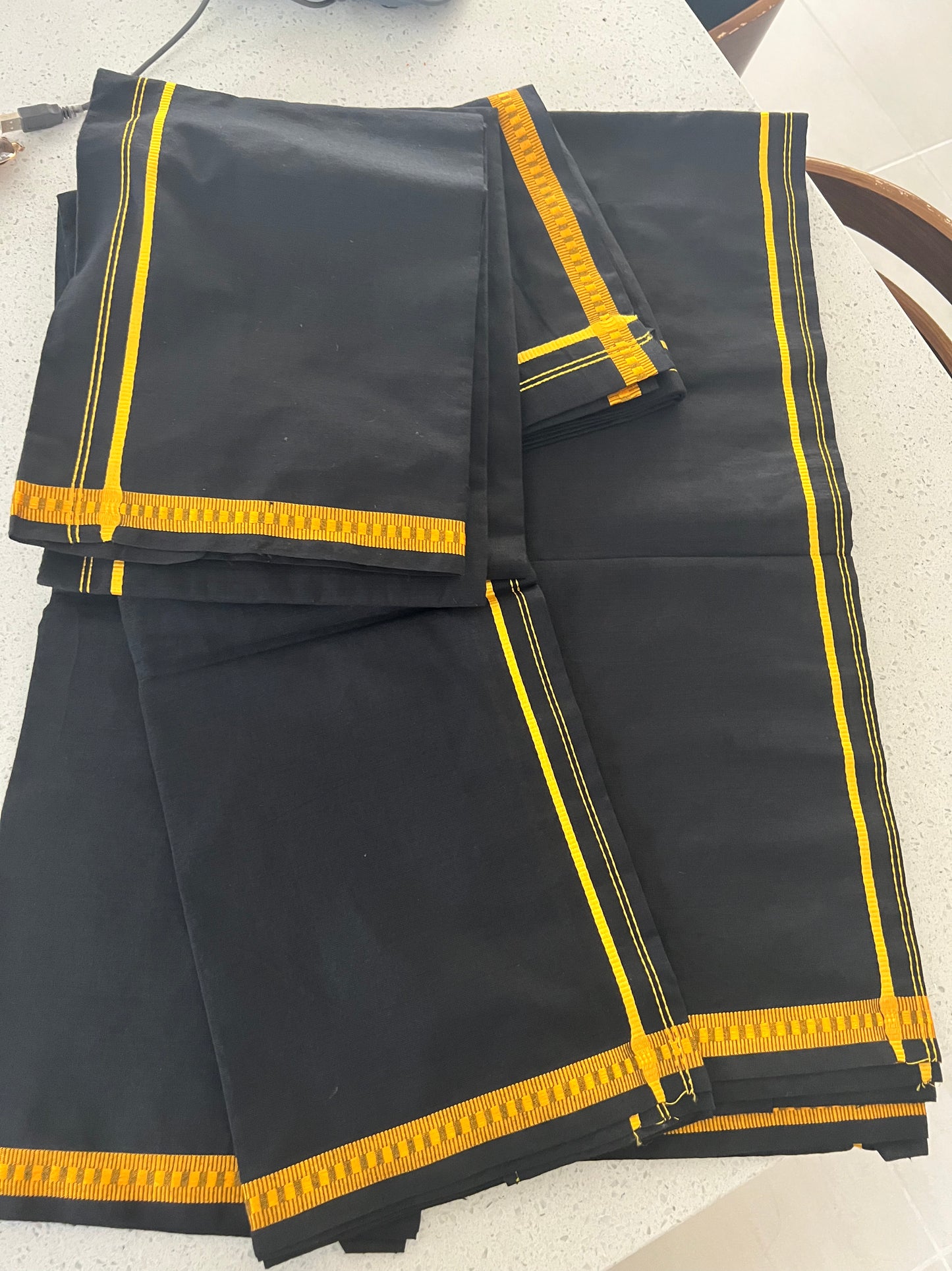 Alluring Black Color Cotton Dhoti For Men