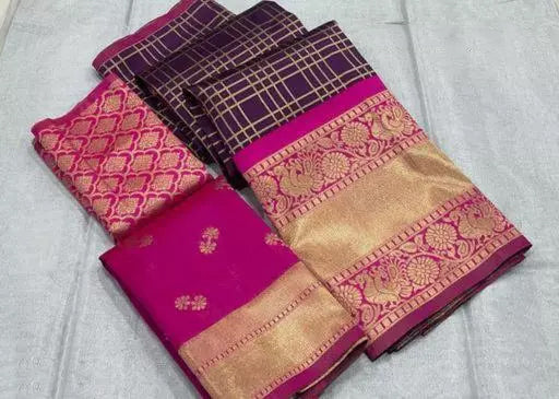Kanjeevaram Silk Half saree Lehenga Choli With Pattu Dupatta in Kingman