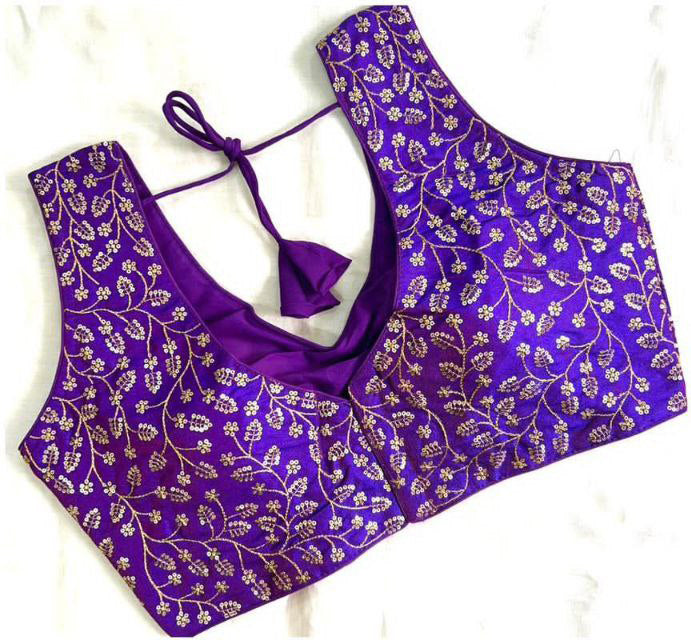 Sequins Work Blouse For Women Near Me