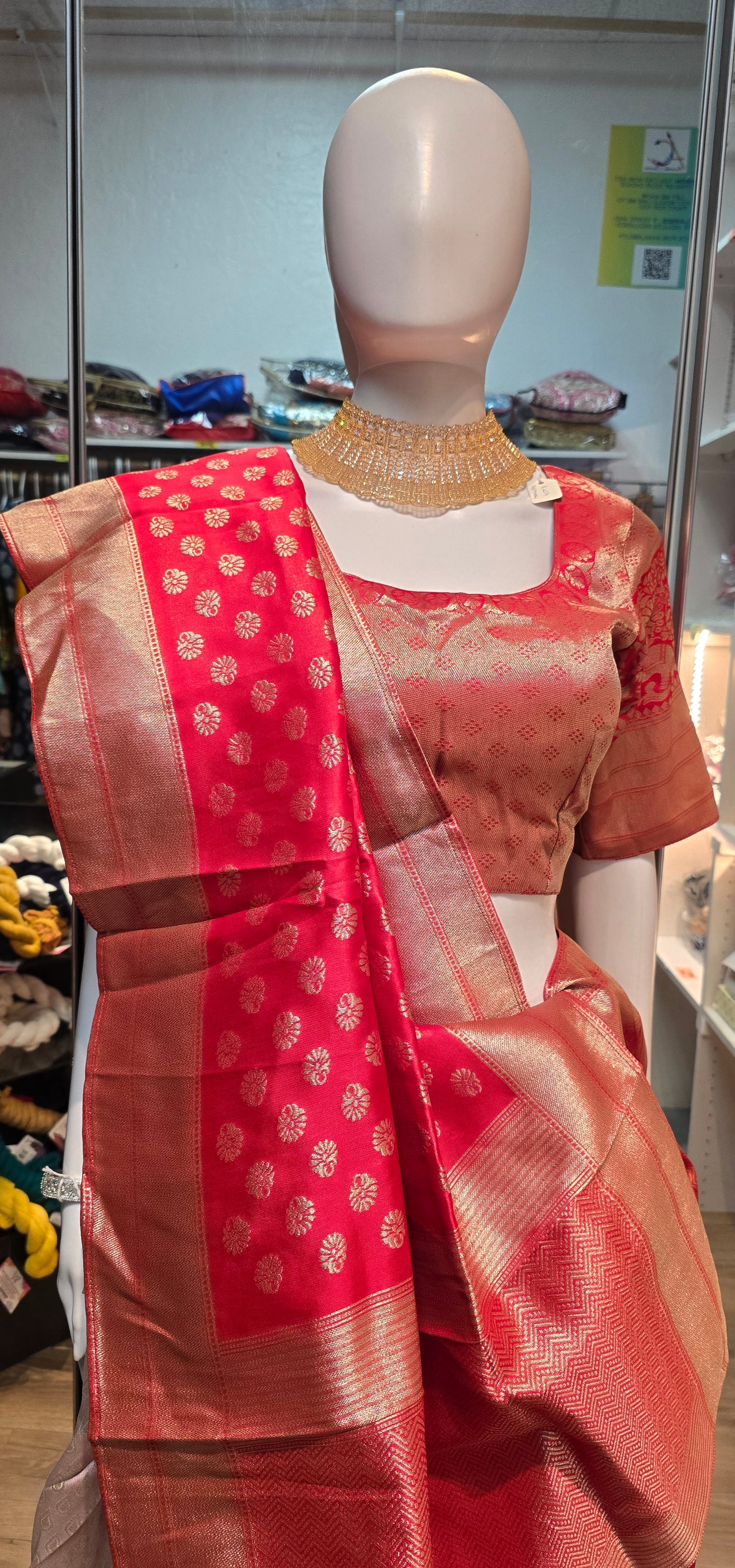 Alluring Red Color Banarasi Silk Zari Work Lehenga Choli With Silk Dupatta In USA