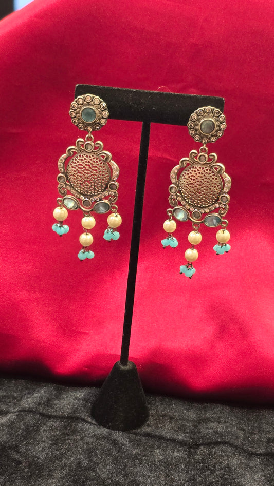 Dashing Light Blue Color Hangings for Women