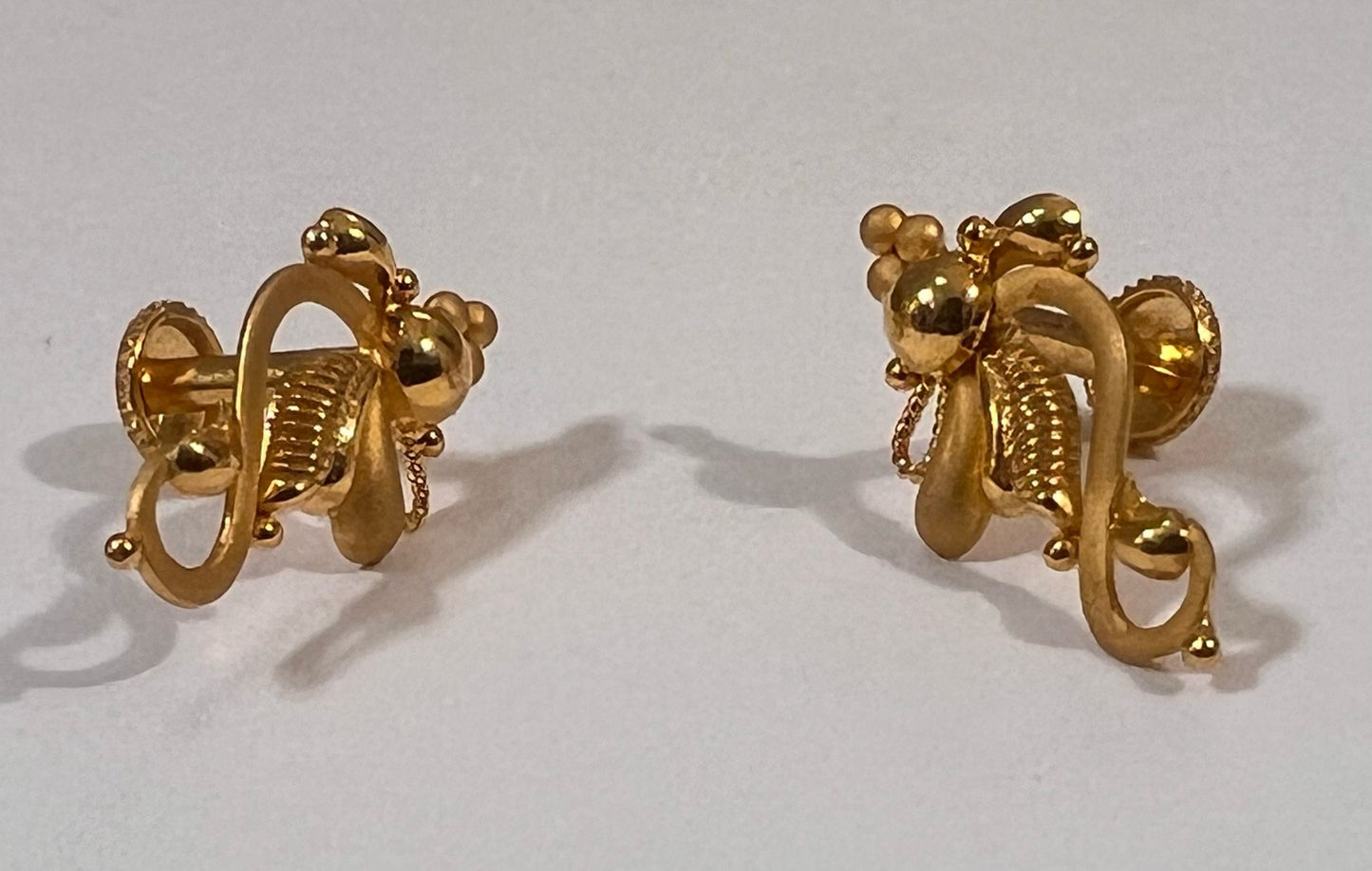 Stunning Pure 24Kt Gold Earrings for Women