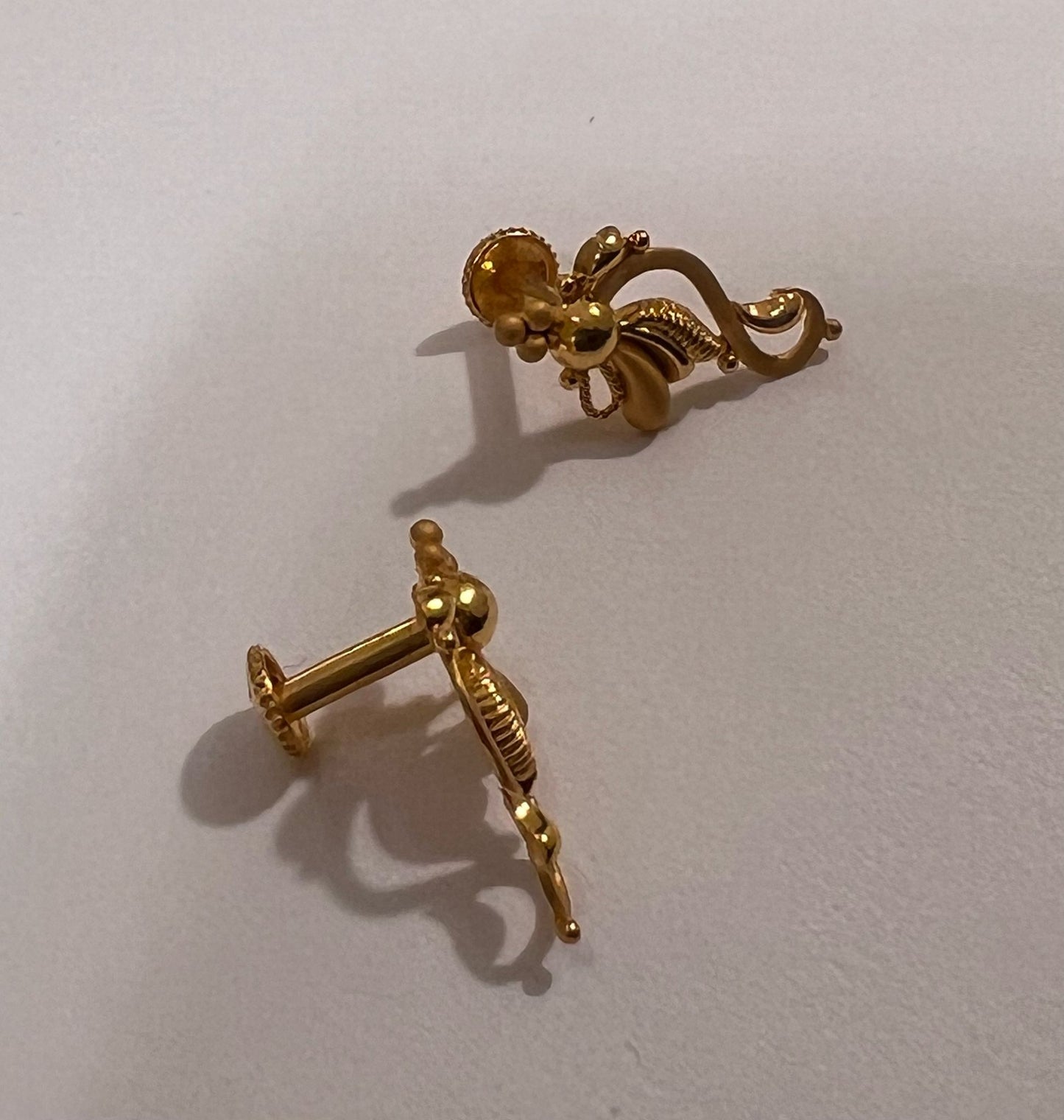Stunning Pure 24Kt Gold Earrings for Women