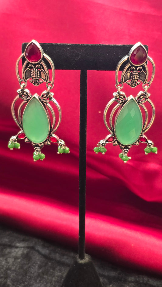 Attractive Green Color Earrings For Women