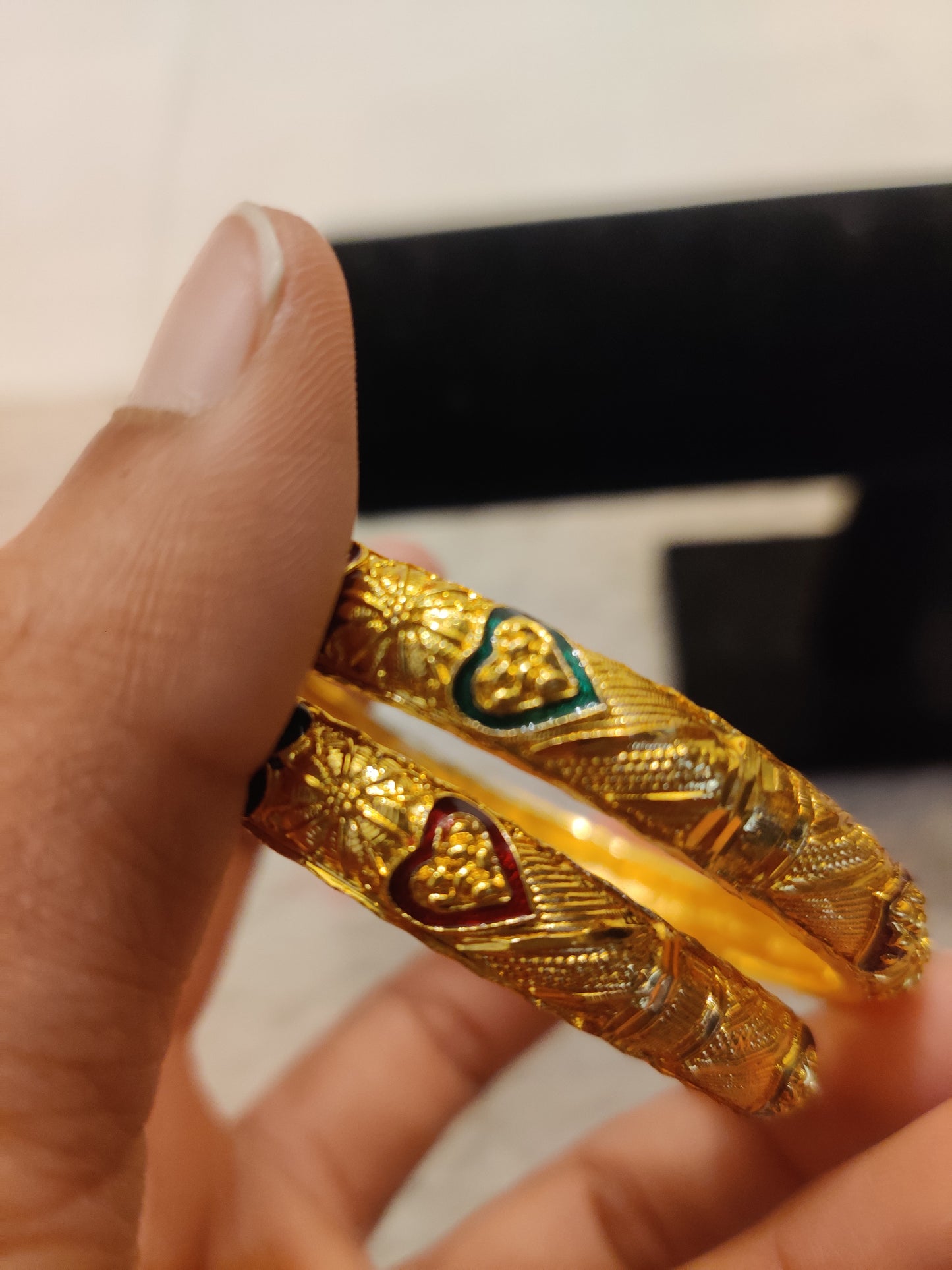 Stunning Gold Plated Designer Bangles Set For Women Near Me