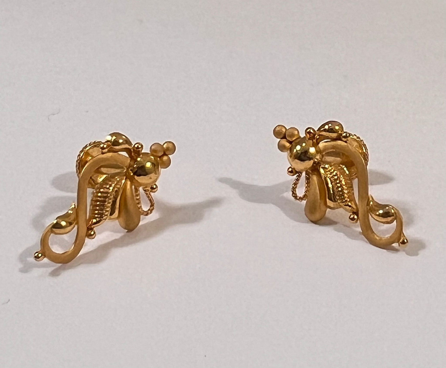 Stunning Pure 24Kt Gold Earrings for Women