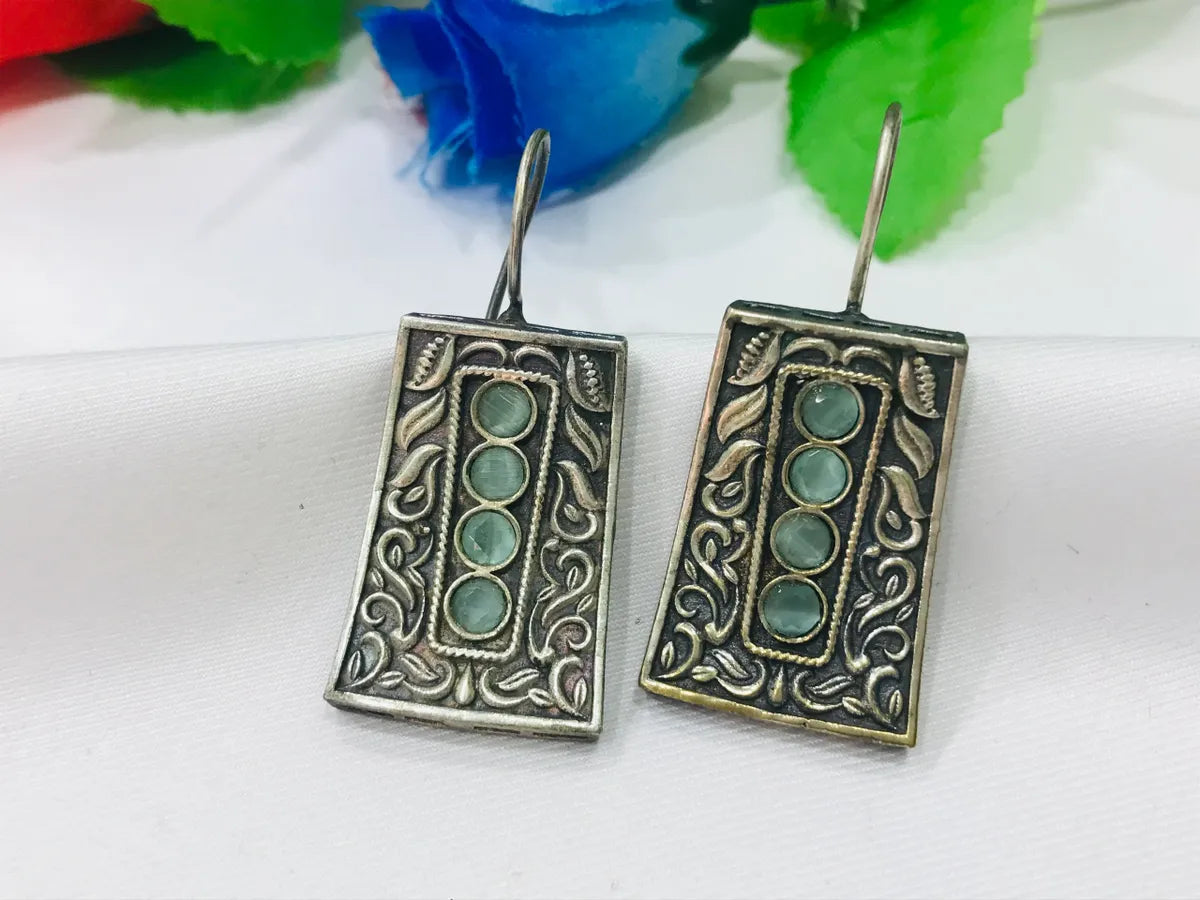 Elegant Oxidized Hook Earrings In USA