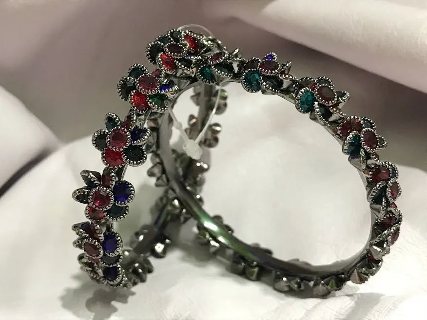 Gorgeous Oxidized Bangle Set Near Me