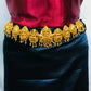 Matte Finished Antique Gold Temple Lakshmi Design Hip Chain With Beads Work In USA