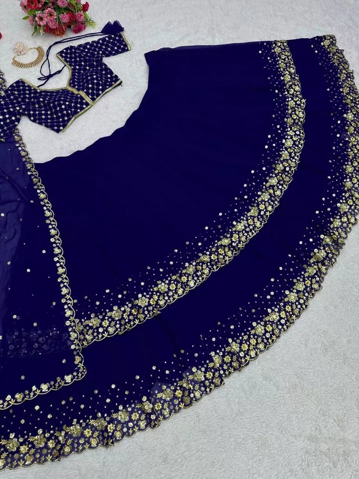 Sequins Work Lehenga Choli In Tucson
