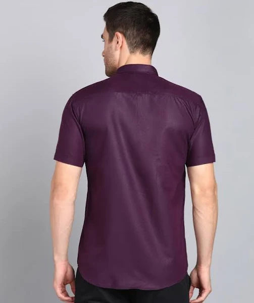 Purple Color Silk Men's Shirt In Tucson