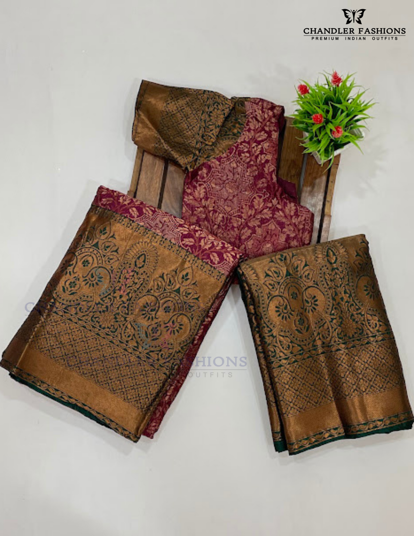 Elegant Maroon Colored Art Silk Half Saree Sets For Girls In USA