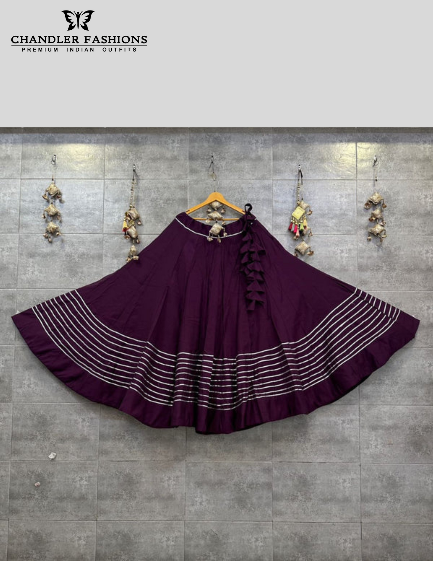 Alluring Purple Color Rayon Cotton With Lace Work Chaniya Lehenga For Women