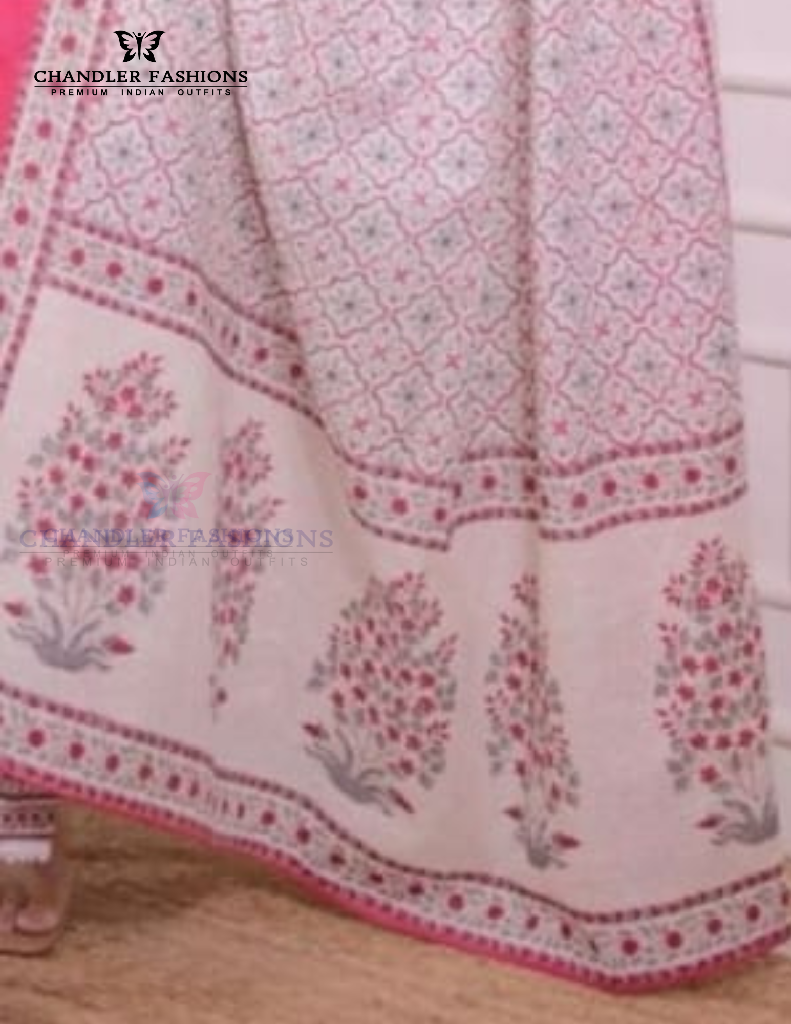 Pink Color Cotton Printed Work Salwar Suits In USA