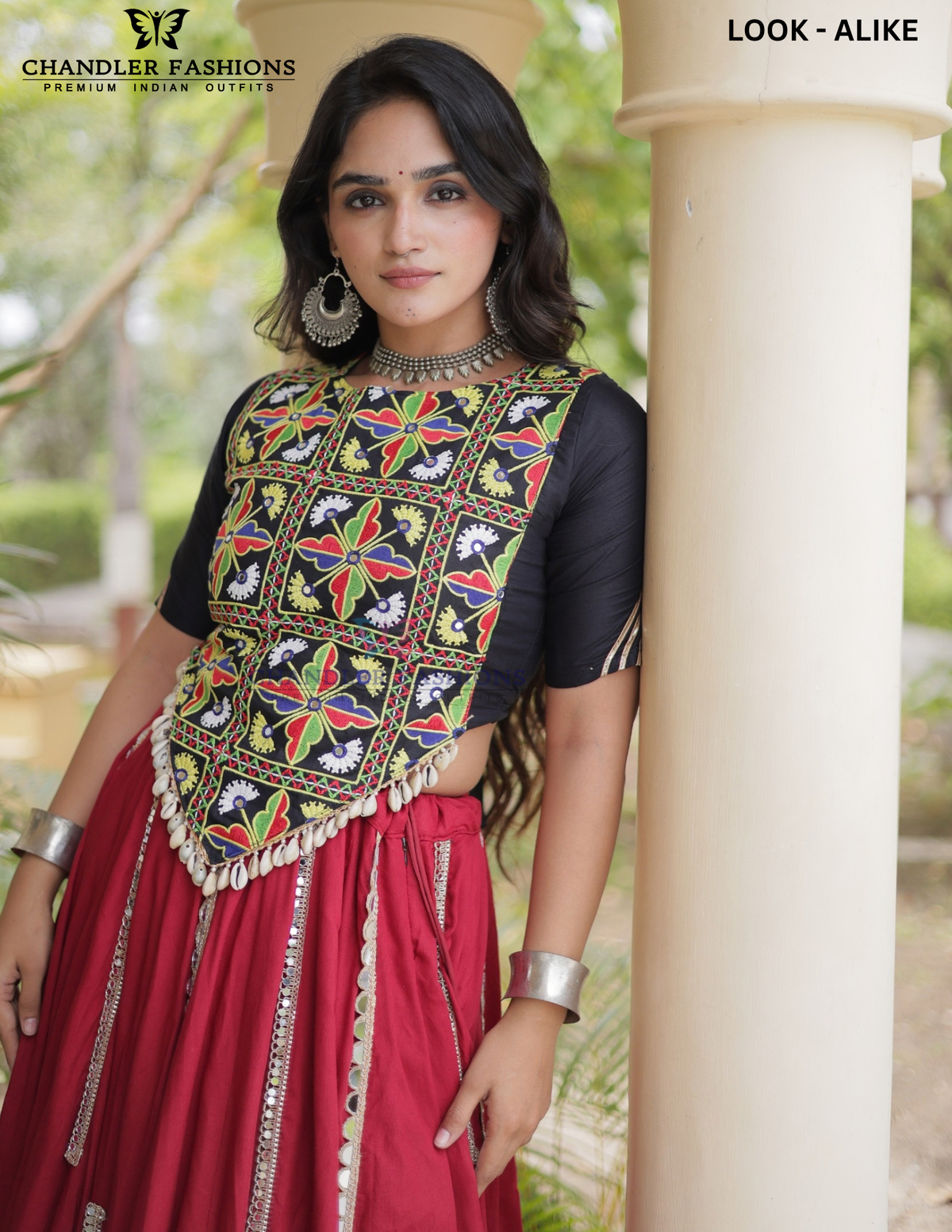 Maroon Color Cotton With Chaniya Choli In Douglas