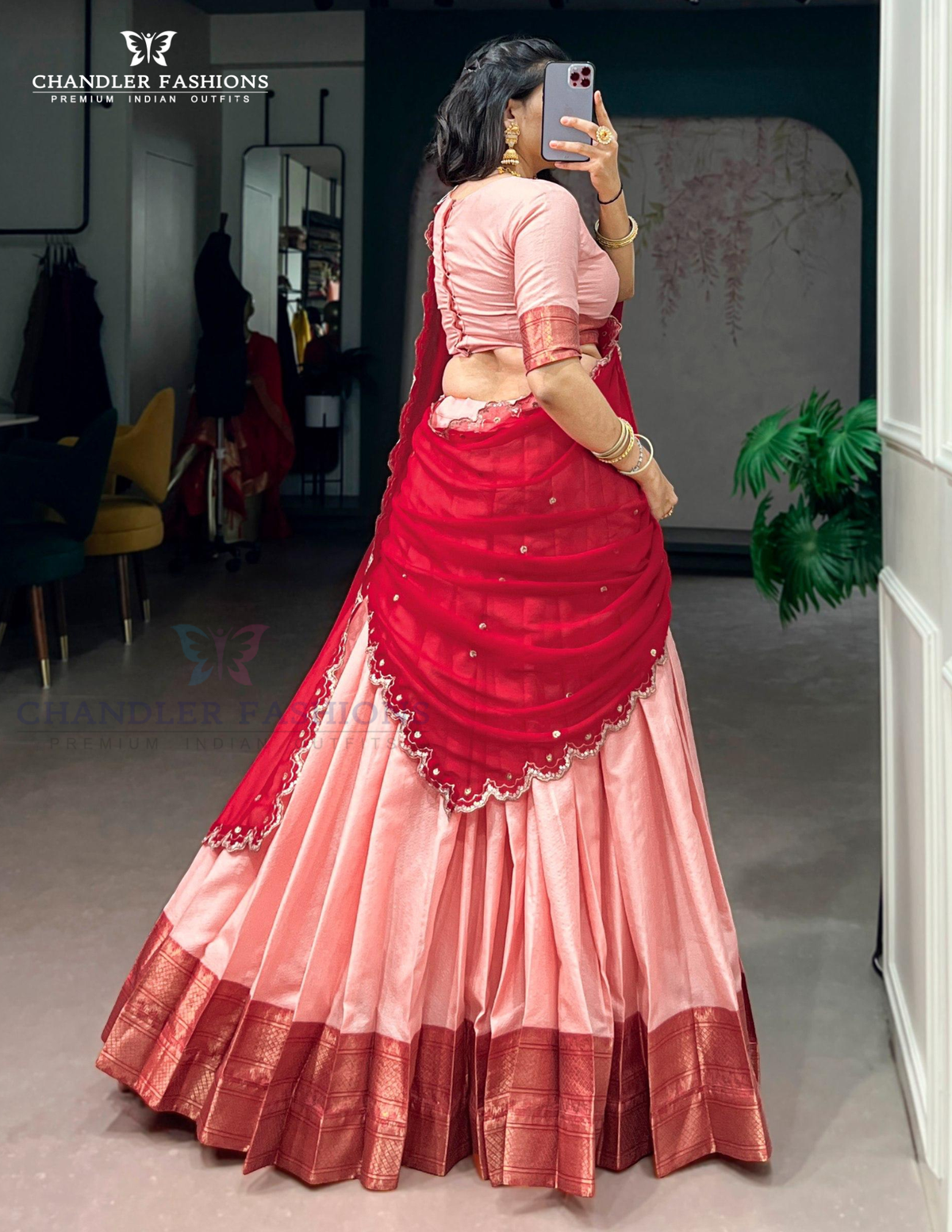 Maroon Color Kanchi Silk With Zari Work Traditional Lehenga Choli With Dupatta In USA