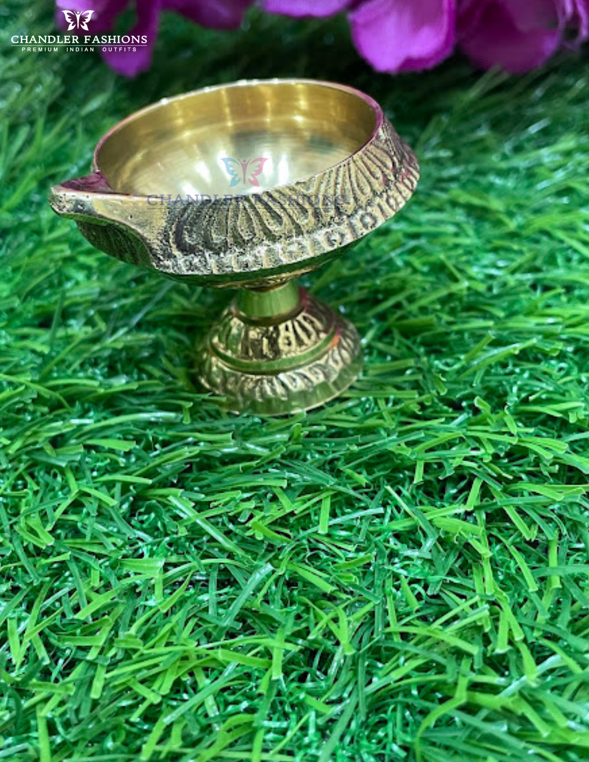 Gold Color With Festive Brass For Kubera Lamp In USA