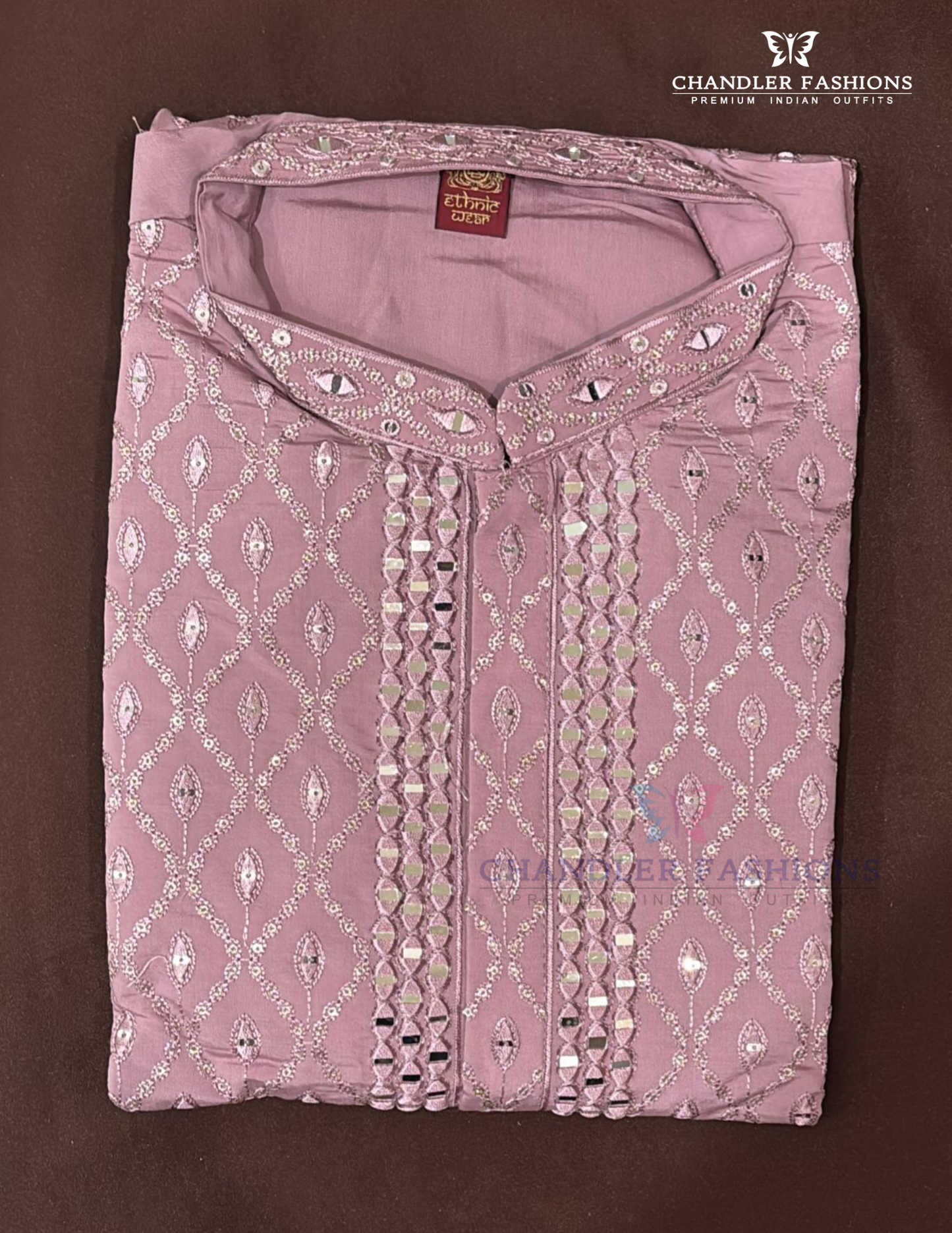 Attractive Light Purple Color Soft Silk With Embroidery And Mirror Work Kurta Suits Near Me