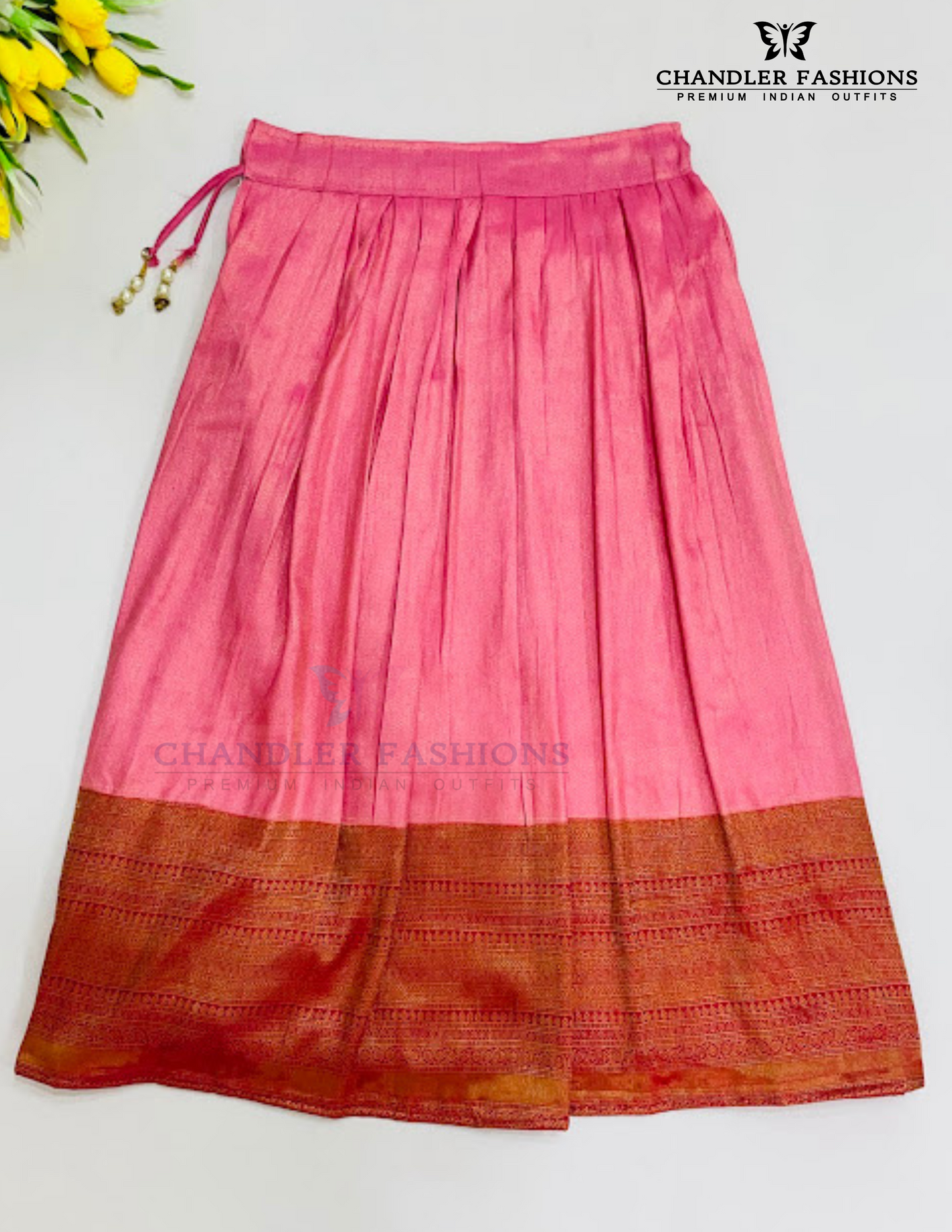 Pink Color Embroidery Work Choli Set For Girls In Tempe