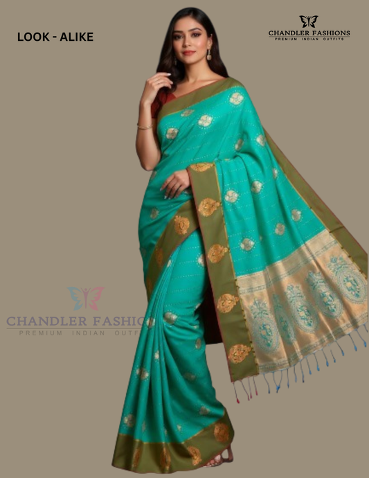Alluring Green Color Soft Silk Saree With Contrast Rich Pallu For Women