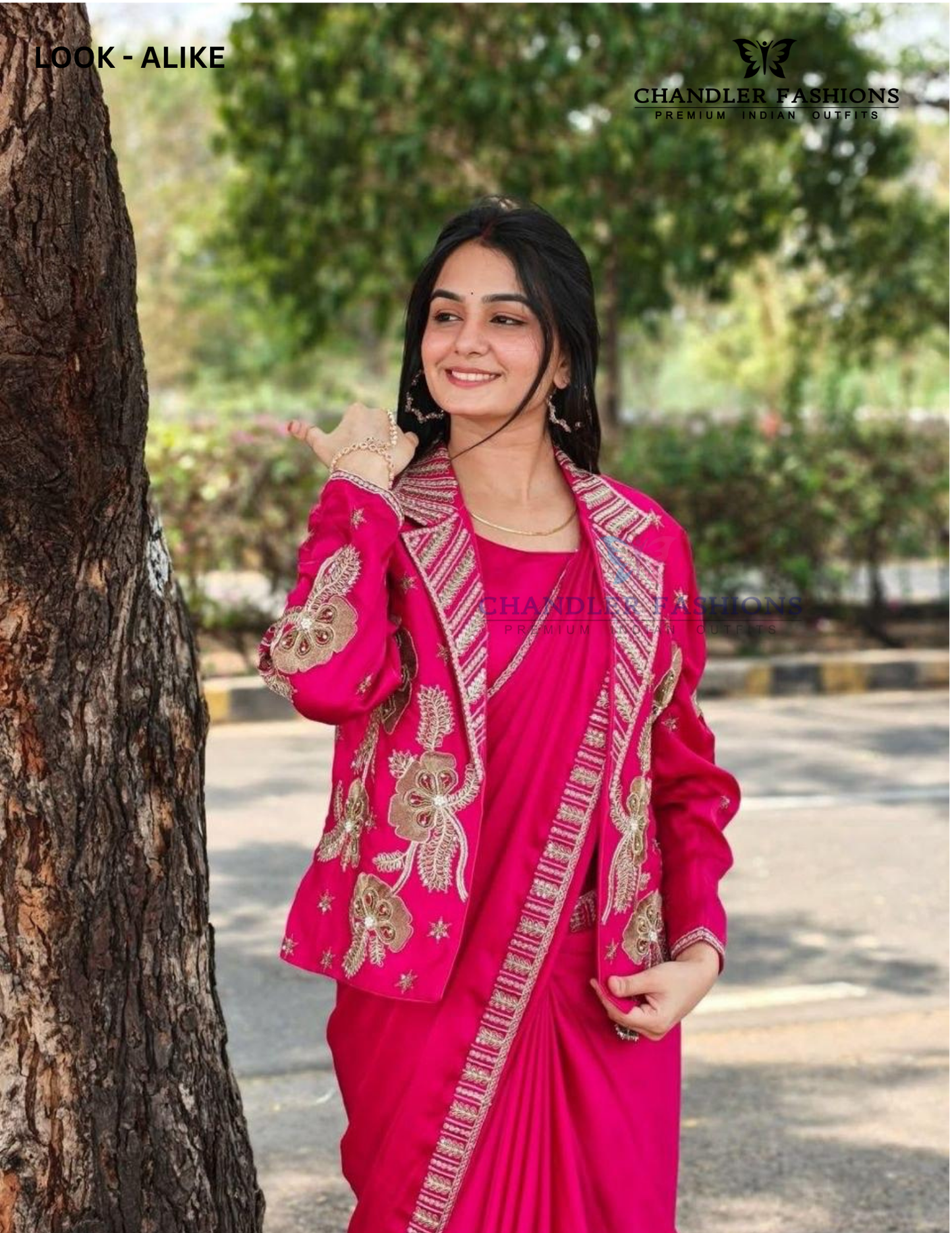Pink Color Embroidery And Sequins Work Ready To Wear Saree In USA