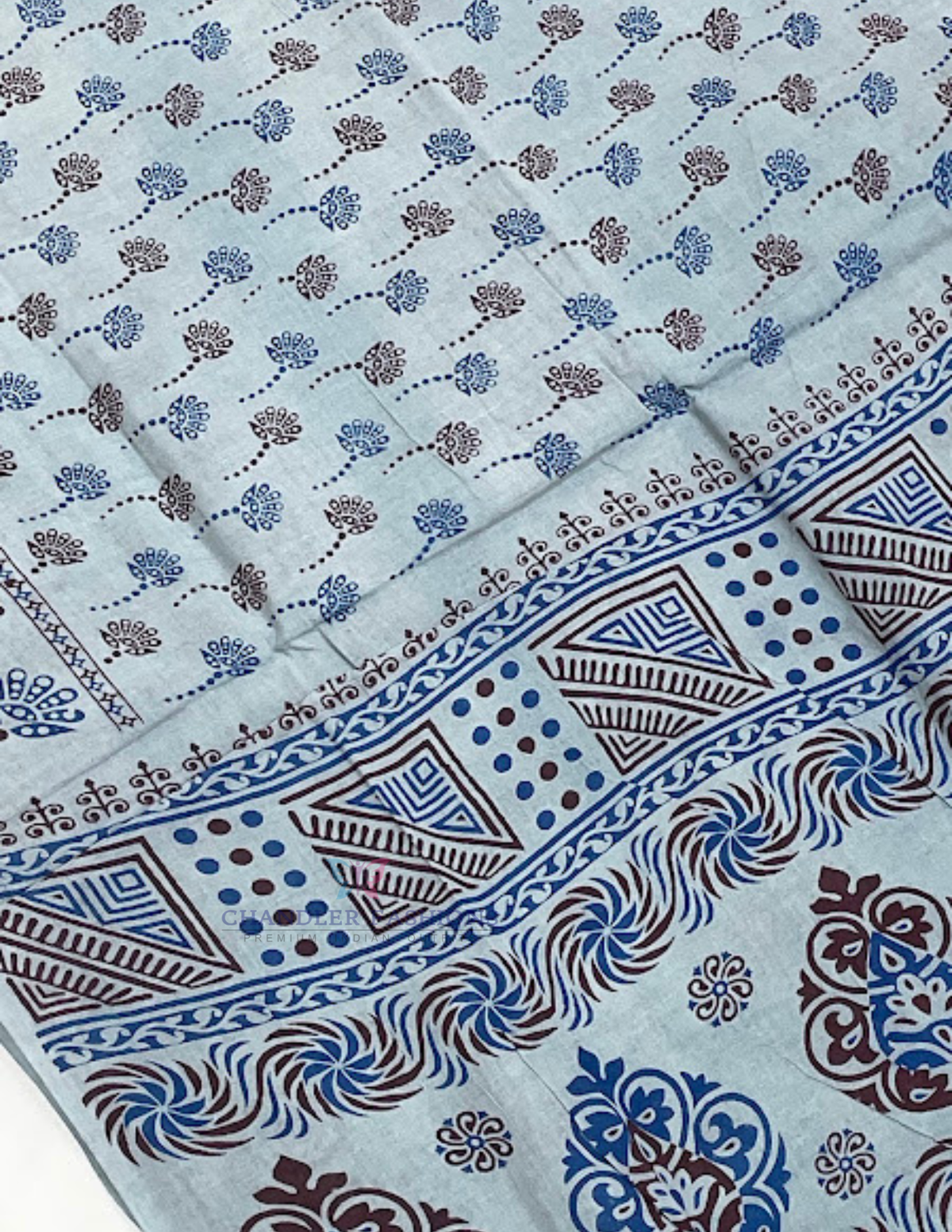 Gray Color Cotton Saree In Tempe