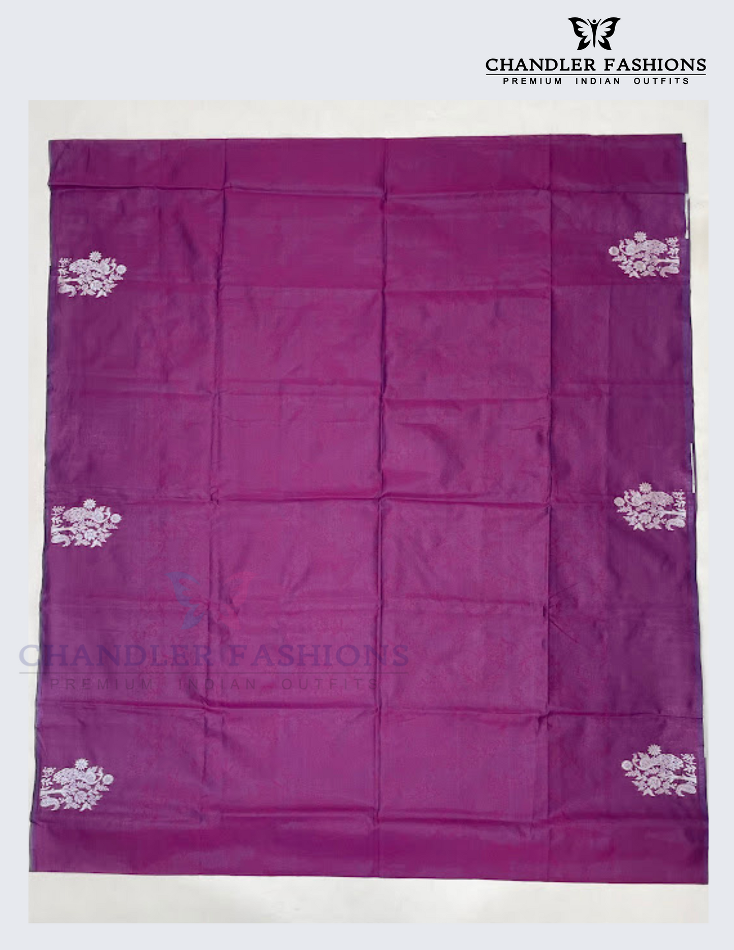 Art Silk Saree With Silver Zari Work For Women Yuma