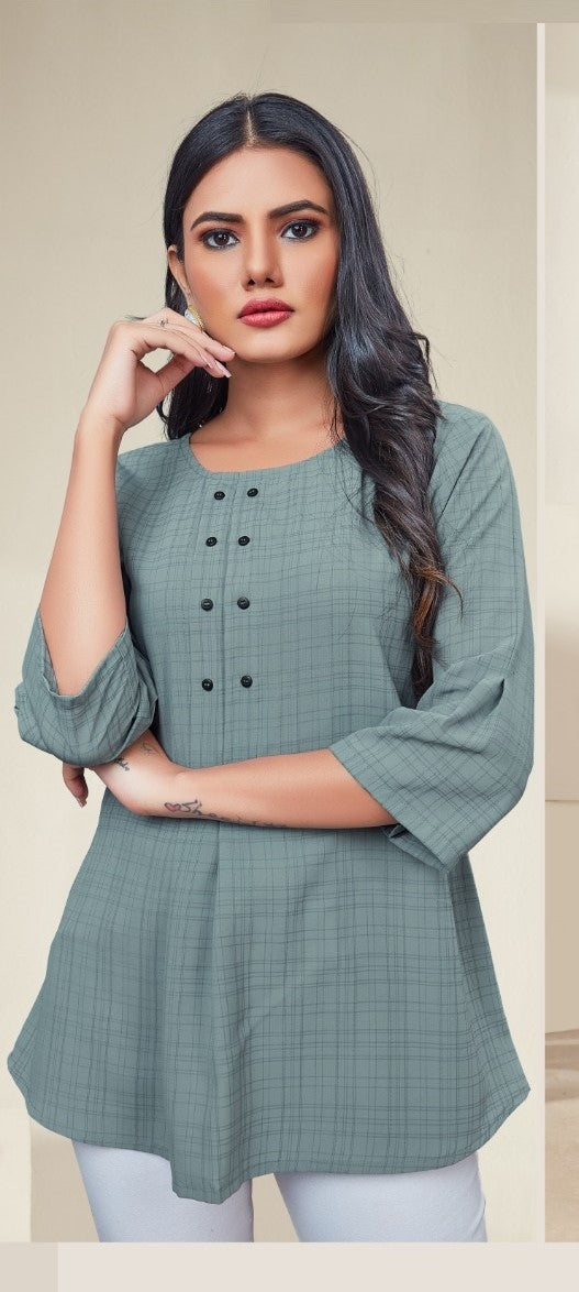 Gray Color Designer Western Top Near Me