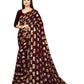 Brown Beautiful Sequins Work Party wear Saree