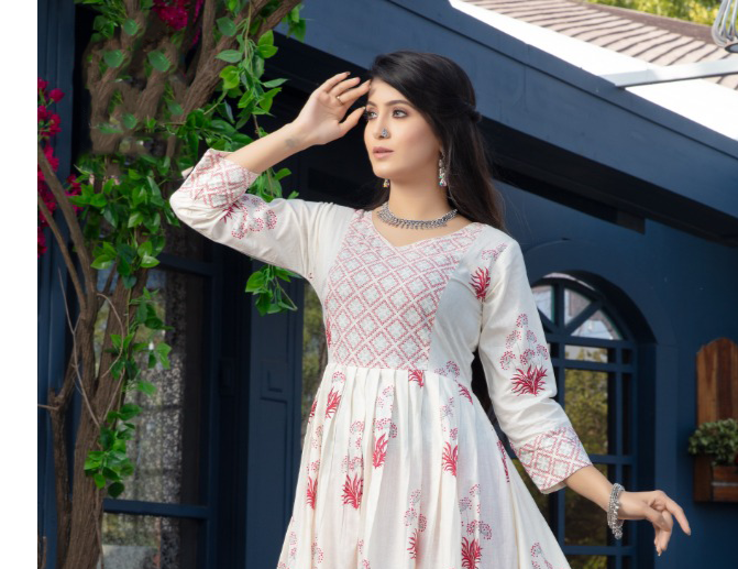 Pink Color Floral Gown Near Me