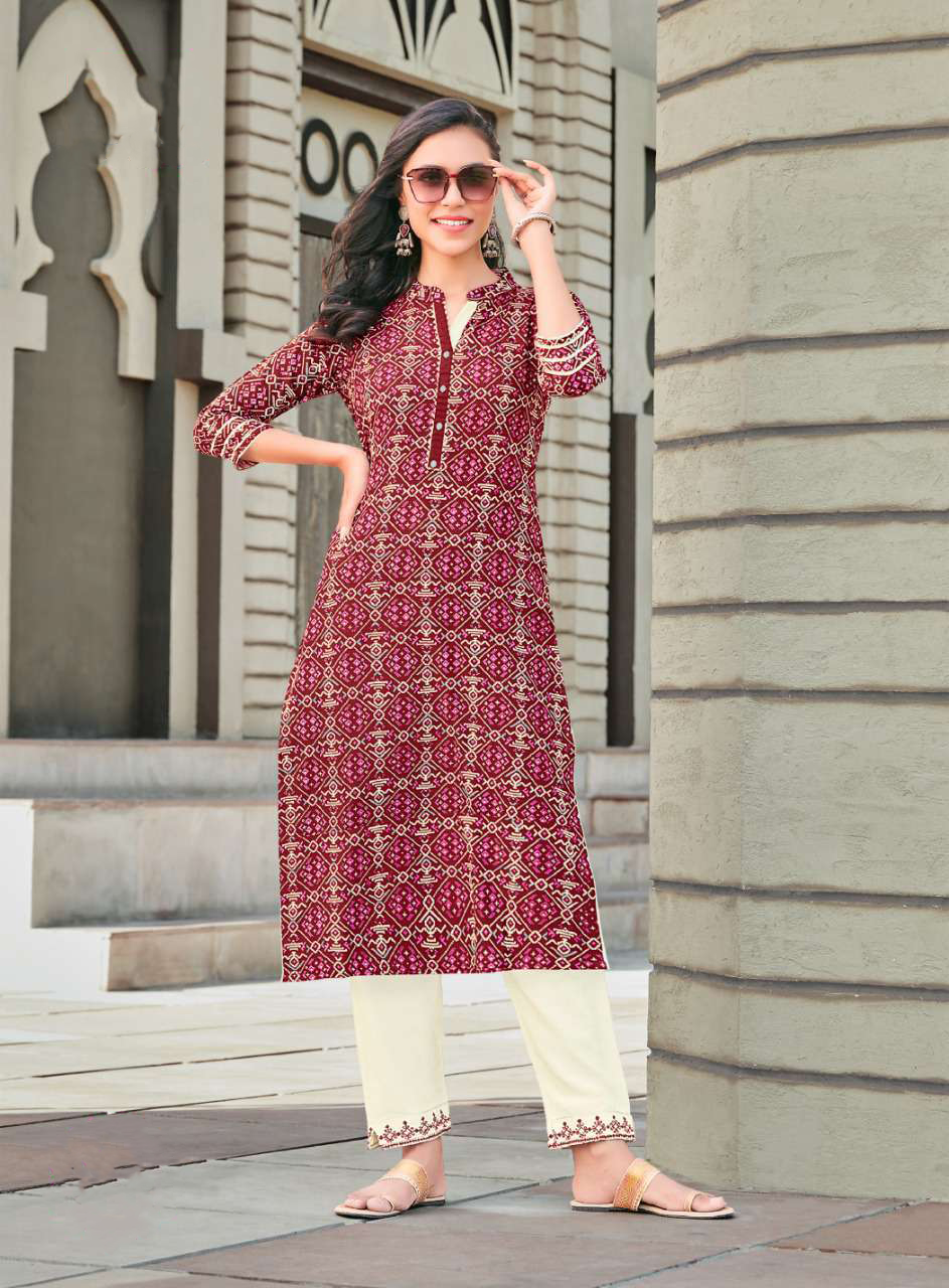 Cotton palazzo pants with kurti online