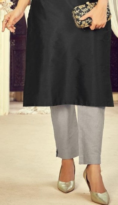 Silk Cotton 3/4th Sleeve Kurti In Surprise