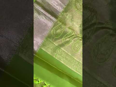 Bridal Green Kanjeevaram Silk Saree With Copper Zari Work - SILKMARK CERTIFIED