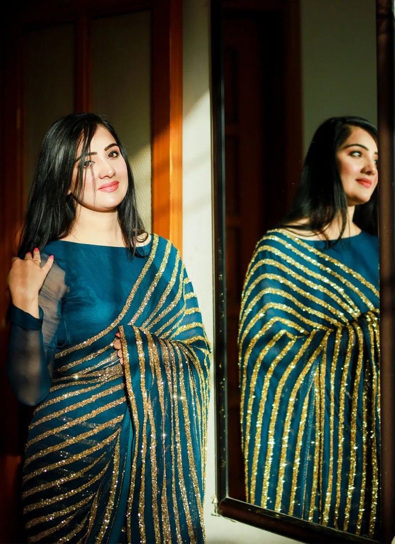 Party Wear Sequins Sarees in Phoenix