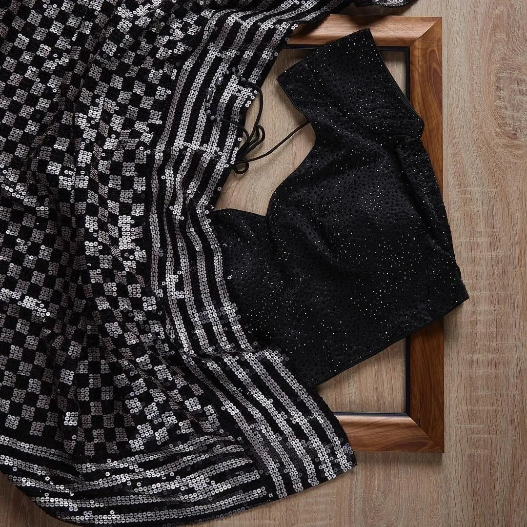 Black Color Georgette Sarees Near Me