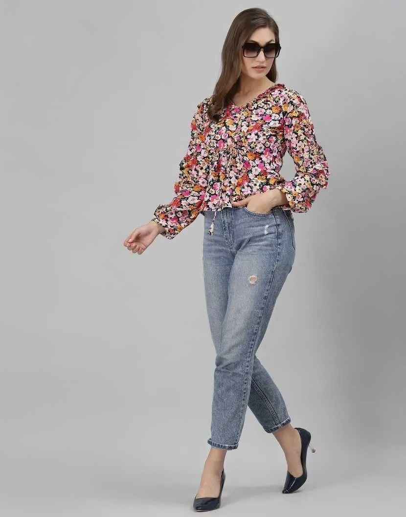 Multi Color Printed Western Top Near me