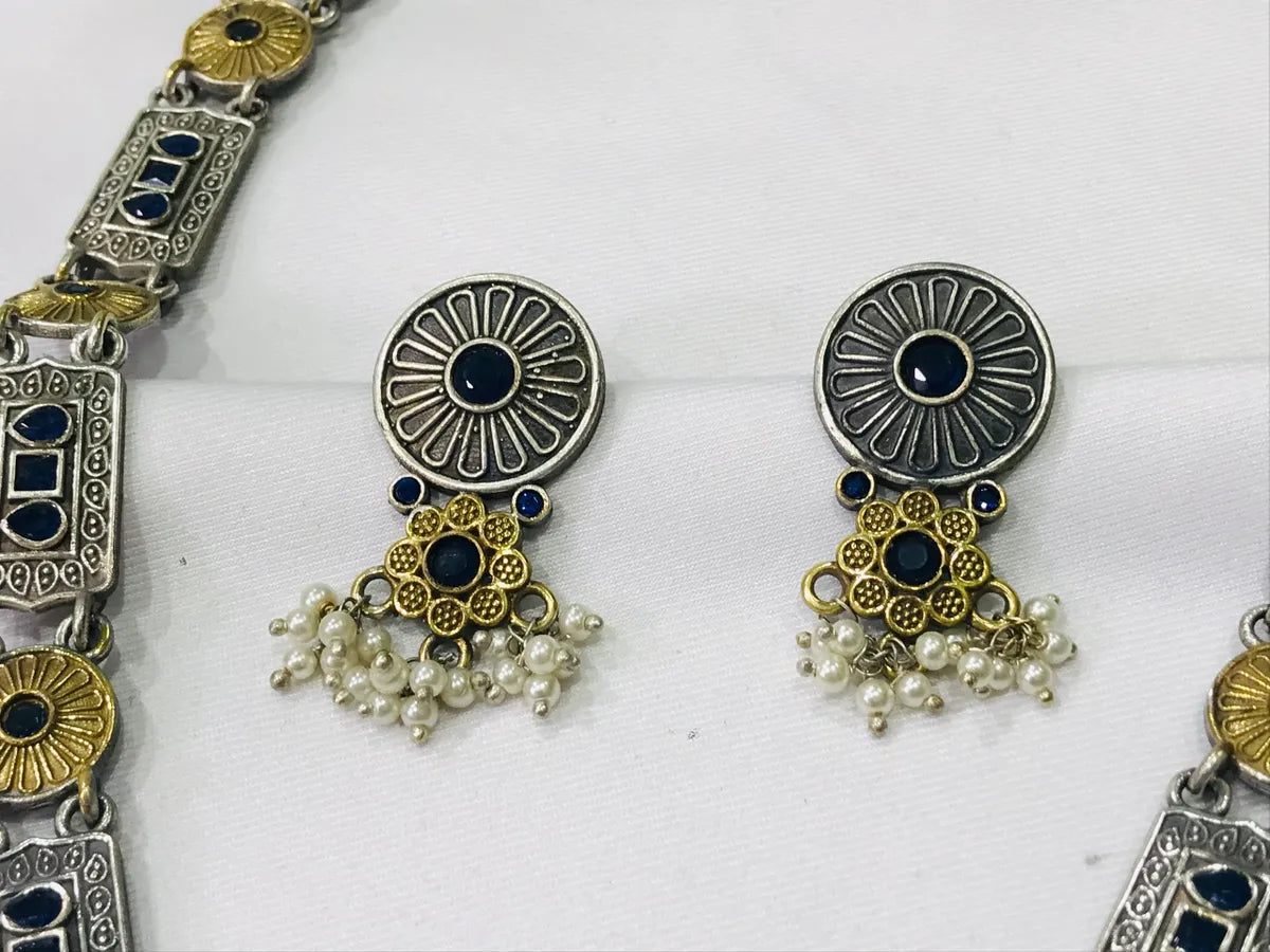 Indian Oxidized Necklace Set In USA