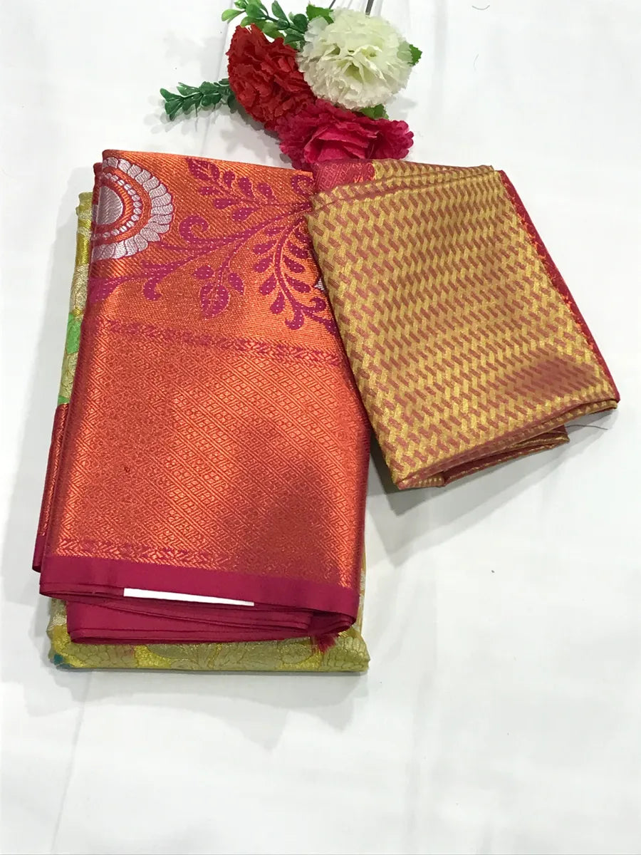Pure Kanchi Silk Mark Certified Silk Saree In Sun City