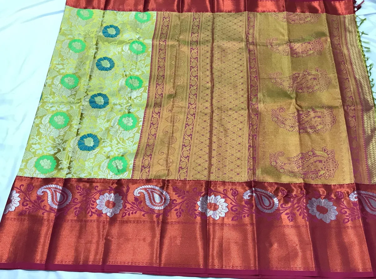 Pure Kanchi Silk Sarees In Dougals