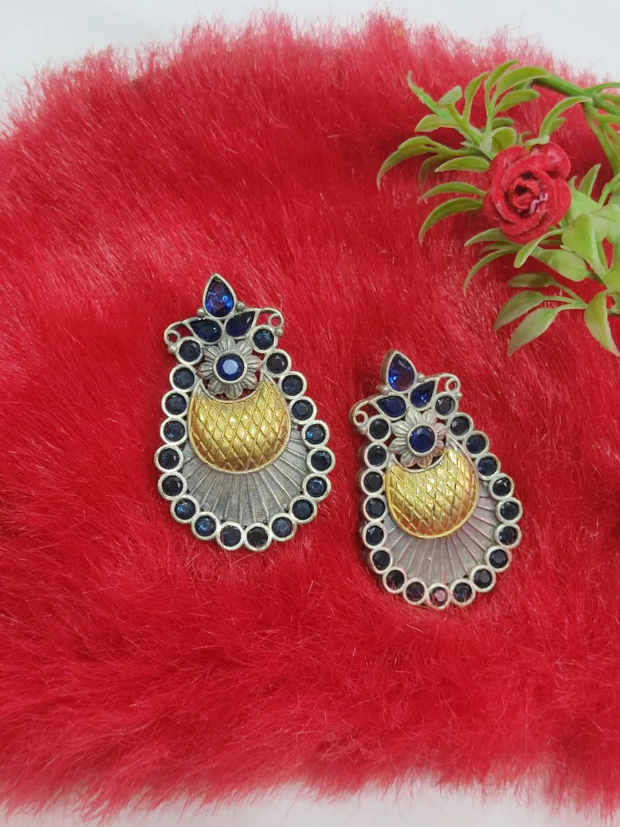Oxidized Studded Earrings Near Me