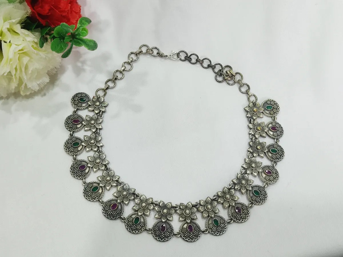 Premium Oxidized Choker Necklace In USA