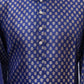 Amazing Blue Color Jacquard With Printed Work Kurta Suits For Men