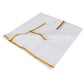 Elegant Men's Cotton White Colored Angavastram With Gold Zari Border Near Me