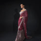 Beautiful Maroon color Soft Georgette Sequins Embroidery Work Sarees For Women Near Me