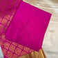 Charming Pink Color Pure Kanchi Silk Gold Zari Work Saree For Women - SILKMARK CERTIFIED