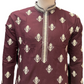 Beautiful Maroon Color Embroidery Work Men kurta Suits For Men
