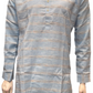 Delightful Sea Blue Color Cotton Kurta With Pajama For Men