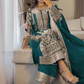 Green Color Georgette Embroidery Work Kurti Suits In Chandler