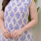 Pink And Blue Color Cotton With Printed Work Palazzo Suits In USA