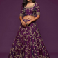 Gorgeous Purple color Sequins Embroidered Lehenga Choli With Net Dupatta